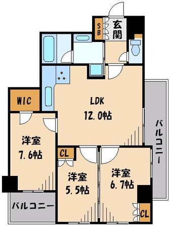 王子神谷パークサイドハイツの物件間取画像